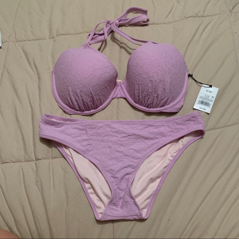 NEW Shade & Shore Bikini 34DD top and M bottoms